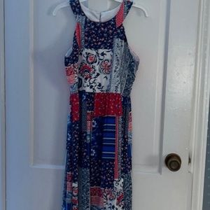 NWT tween diva juniors size 16 blue & red sundress